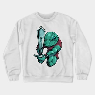 In armor with long sword - frog Crewneck Sweatshirt